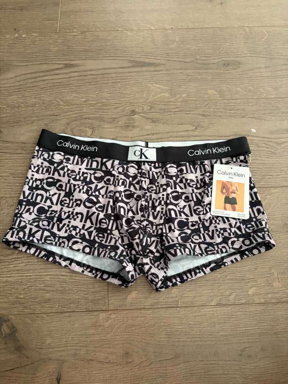 Calvin Klein Black & White Logo Stretch Boxer Briefs